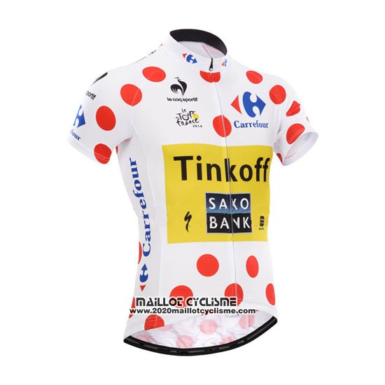 2014 Maillot Ciclismo Saxobank Lider Blanc et Rouge Manches Courtes et Cuissard